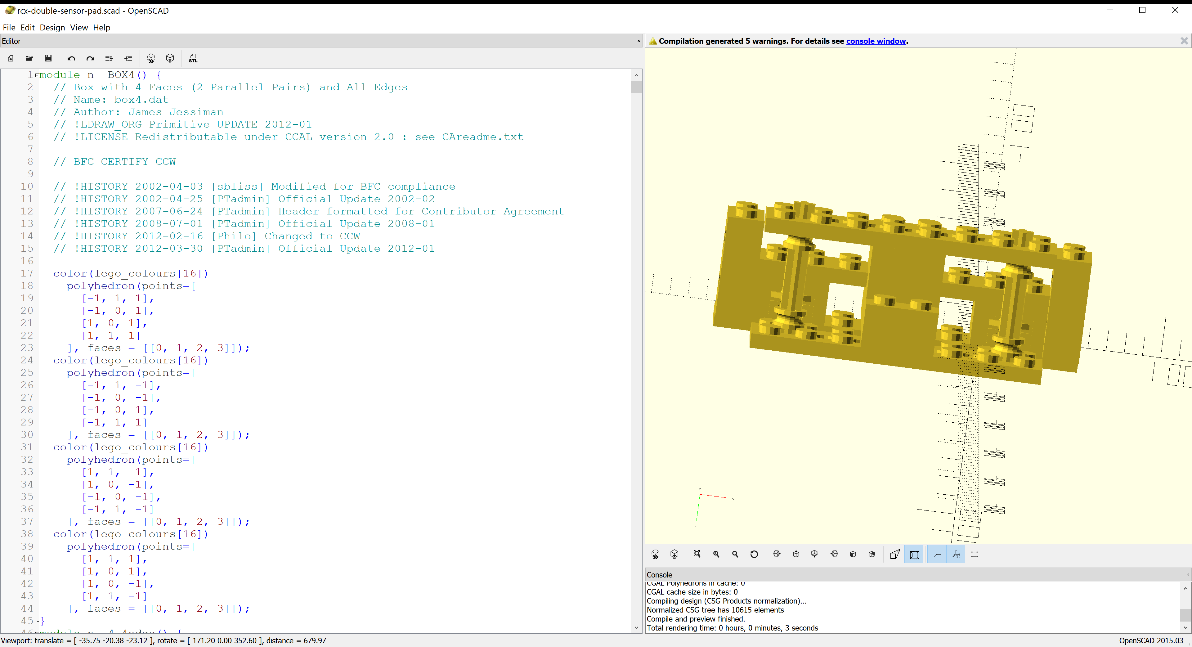 RCX Double sensor pad
