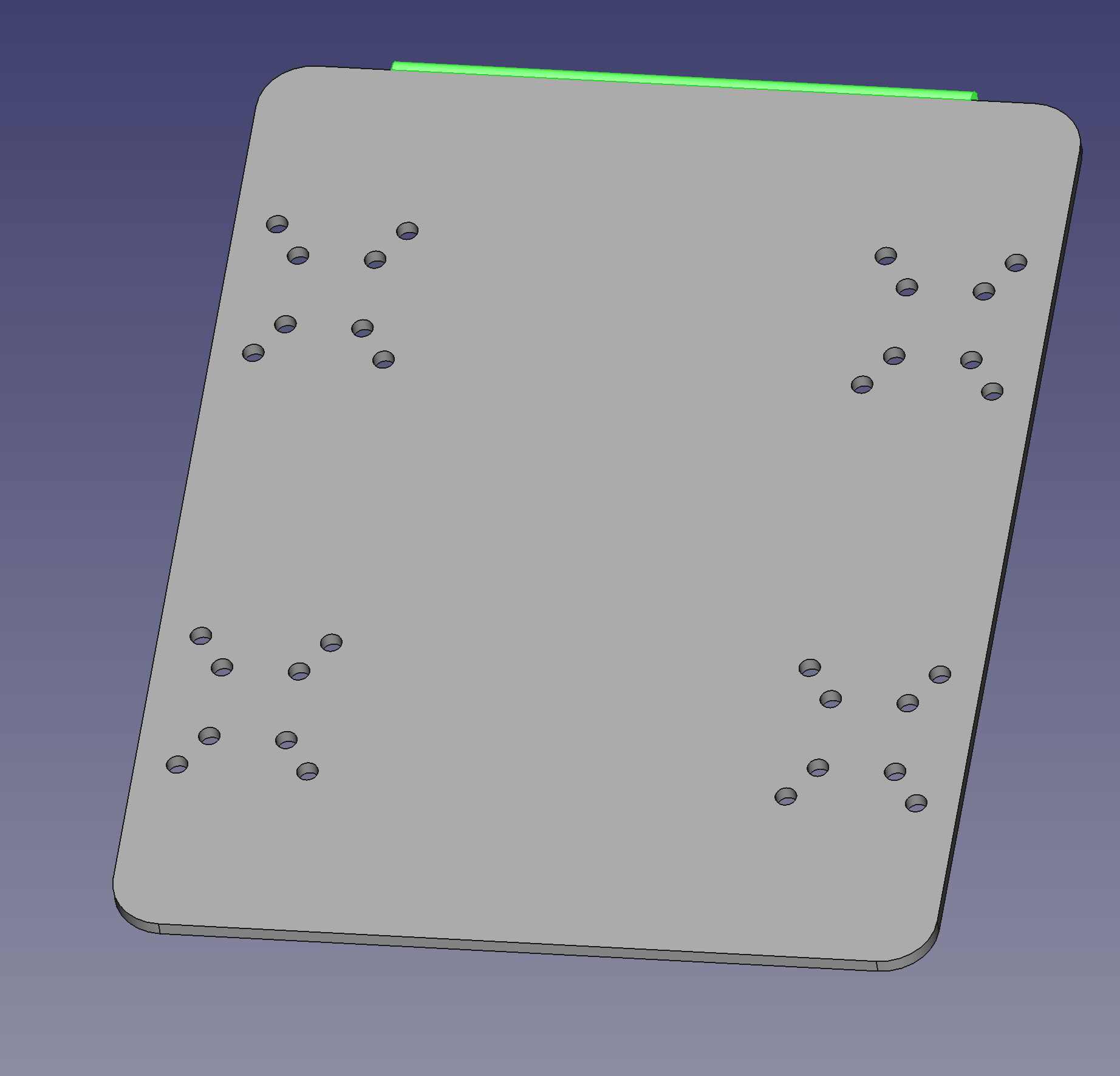 CAD Design of upper plate