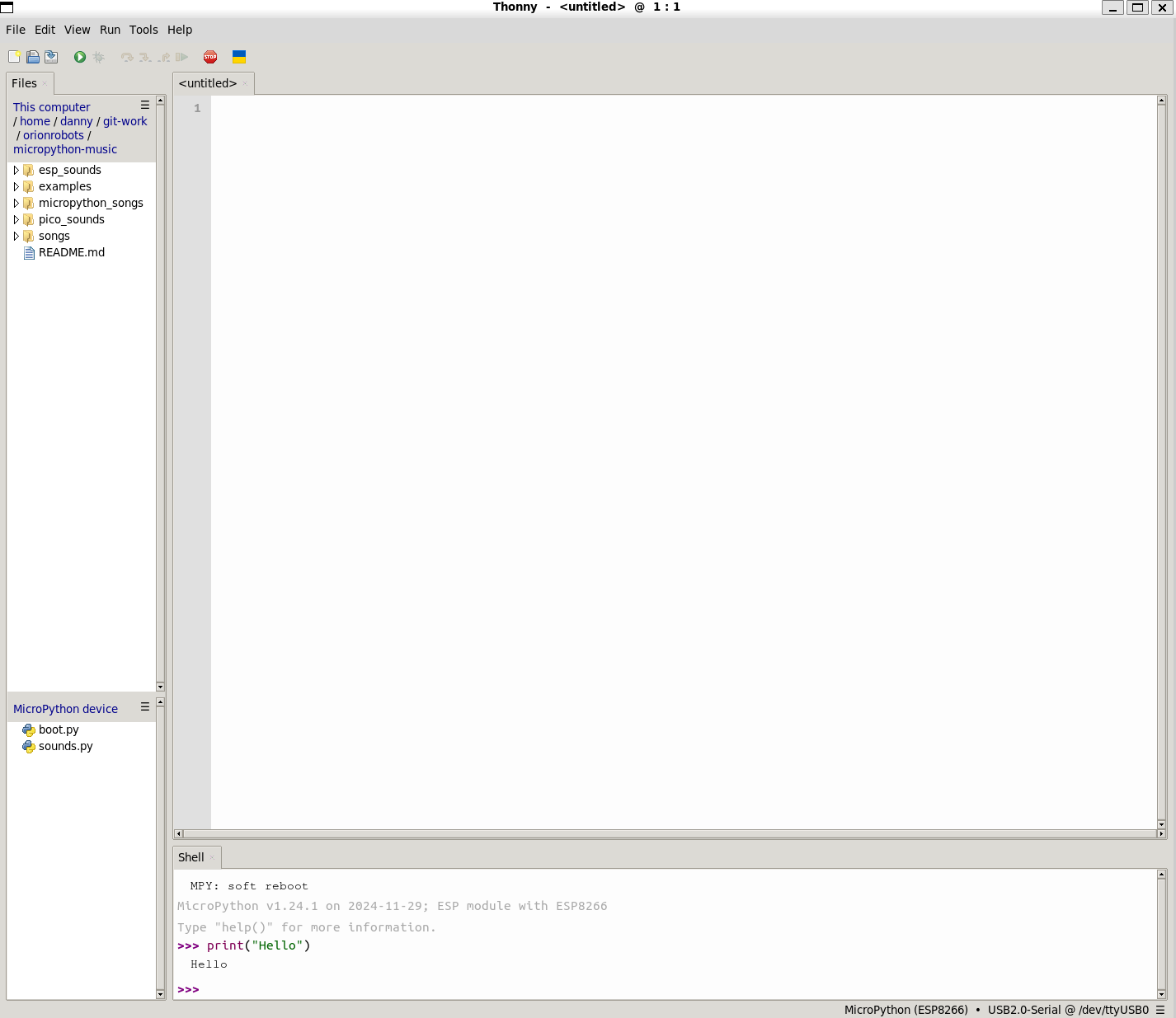 Thonny running in WSL