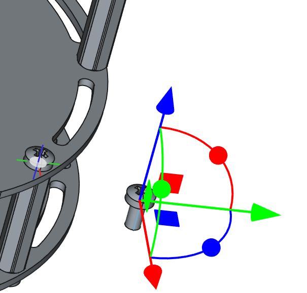Placing a fastener in the assembly