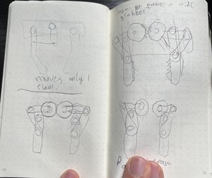 Sketch of servo grabber mechanisms 1