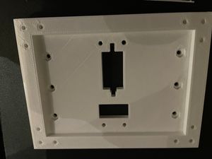 The printed attachment plate