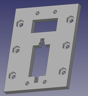 Attachment plate concept before changes