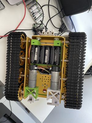 Under the piwars robot