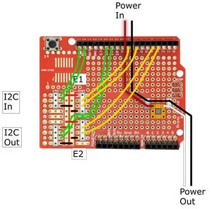 2023 diagram for the protoboard on the Piwars robot