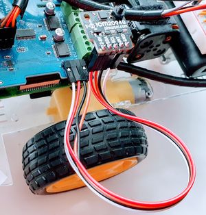 ICM20948 IMU fitted to a Raspberry Pi