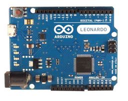 Front view of the Arduino Leonardo Controlling This Robot