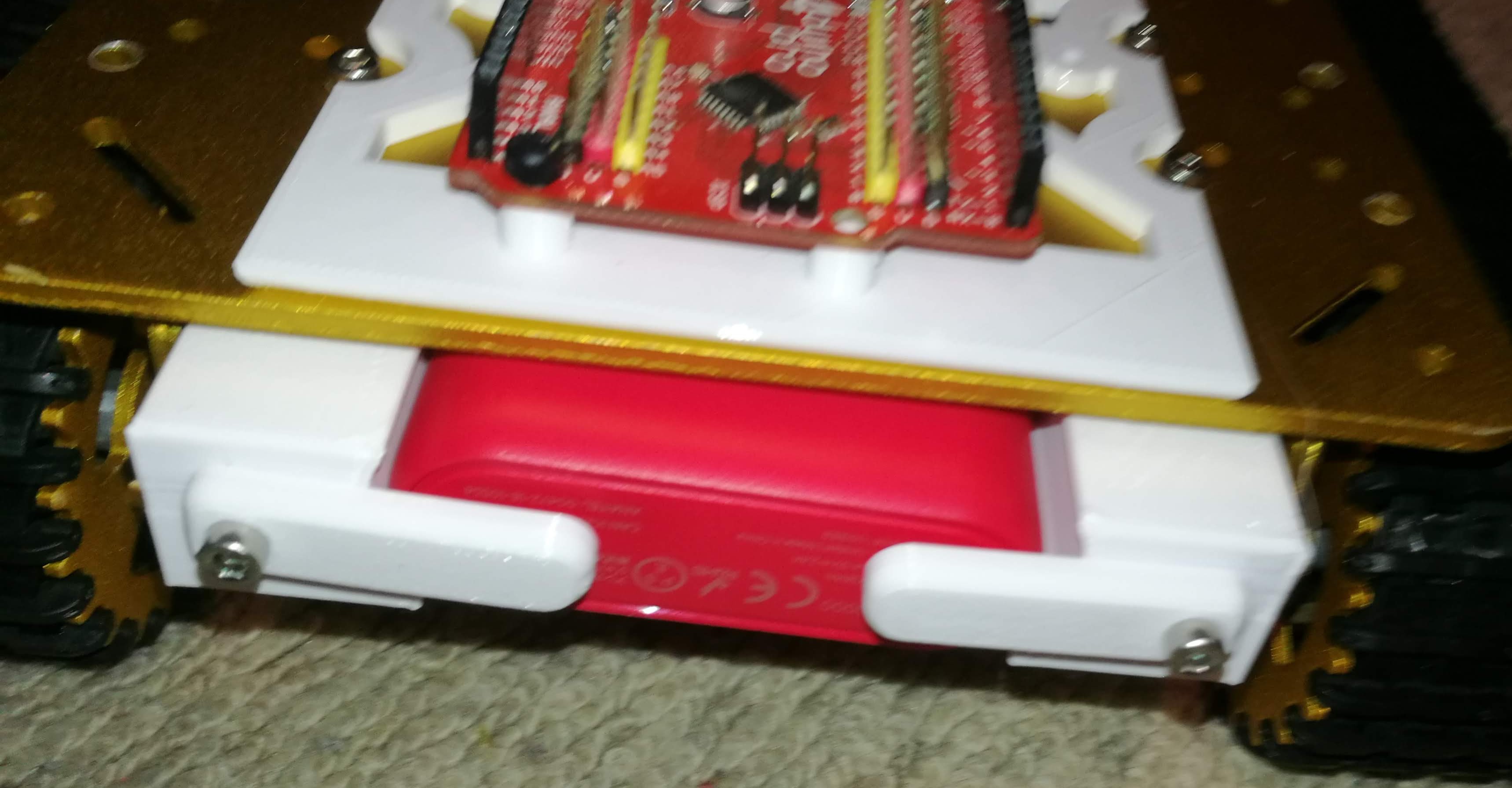 Mark 3 Battery Holder On Robot