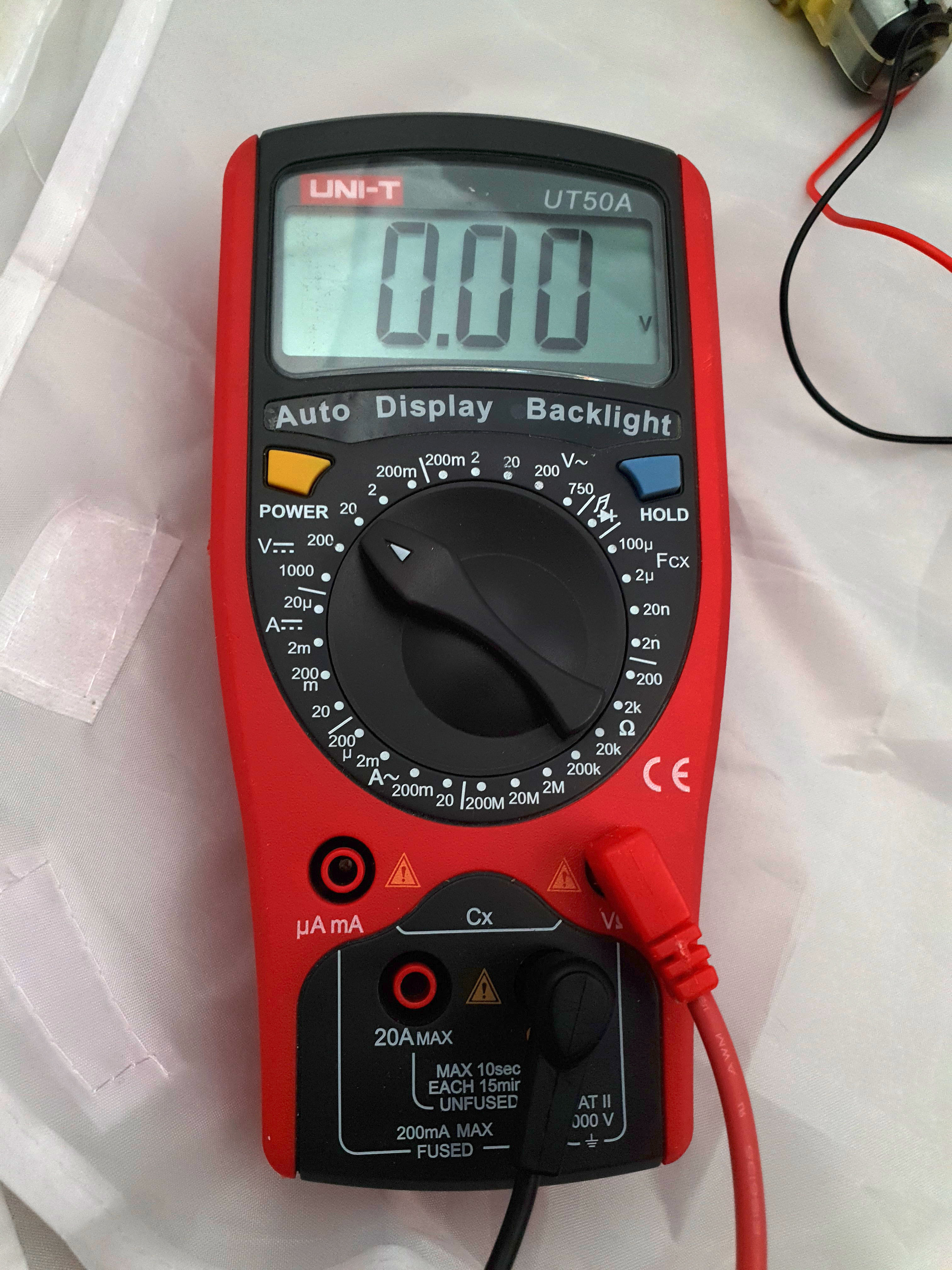 Multimeter in 20V Range